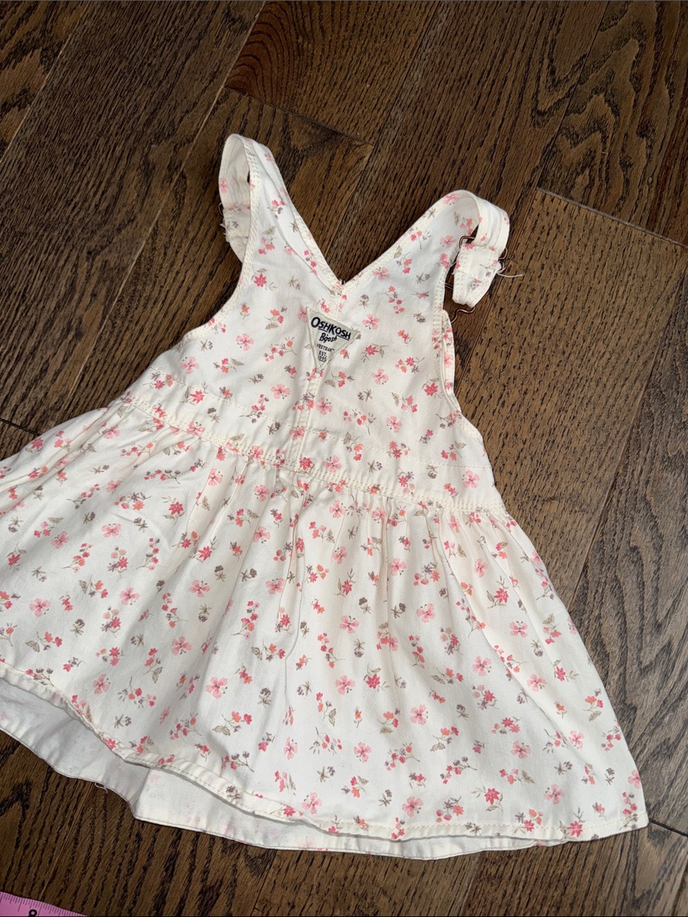 OshKosh B'gosh Cream Dress with Pink Floral Print - Picture 10 of 13